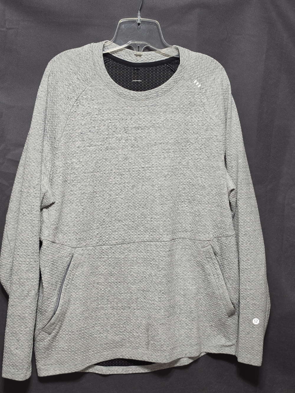 lululemon athletica Light Gray Quilted Pullover